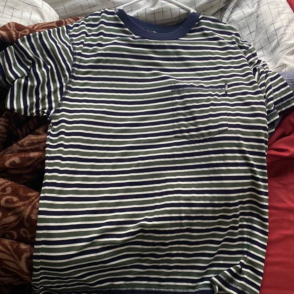 Stripped tee from 40s and Shorties with inside out stitching